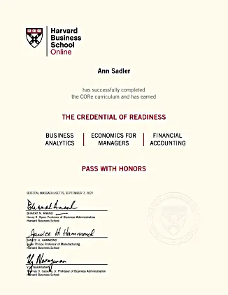 Certificate of Readiness