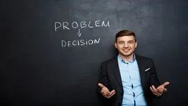 Two professionals reviewing plans on-site, symbolizing analytical thinking, evaluation, and structured problem-solving used in AI decision-making skills.