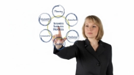 Professional explaining body language concepts, illustrating communication skills and understanding non-verbal signals