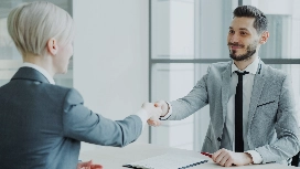 Confident job candidate preparing for an interview, demonstrating communication skills and techniques for how to increase confidence