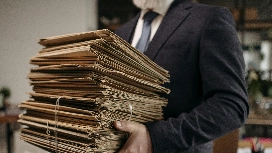 Professional organising digital files on a computer, learning data management programs and improving record-keeping skills online – OHSC