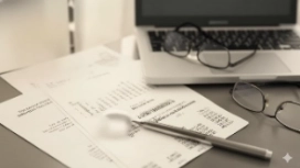 Business reports and charts on a desk illustrating evidence-based decision making through data analysis and informed choices.