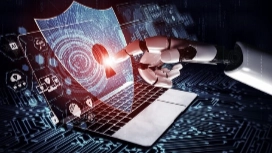 Students monitoring cybersecurity systems and protecting networks in a modern IT lab – Level 5 Cyber Security Diploma online at OHSC