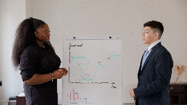 Professional planning career goals through online professional development courses and employment training for long-term success