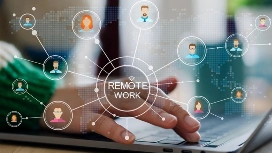 Remote public relations professional managing online communication networks – learn remote PR skills with free online courses
