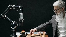 AutoML platform training an AI model with automated settings and dashboards, representing OHSC’s free AutoML tools course.